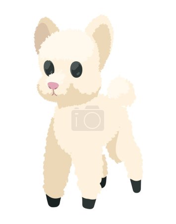 Illustration for Cute sheep baby animal character - Royalty Free Image