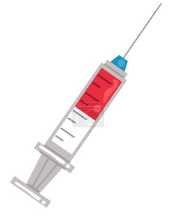 Illustration for Syringe medical drug medical icon - Royalty Free Image