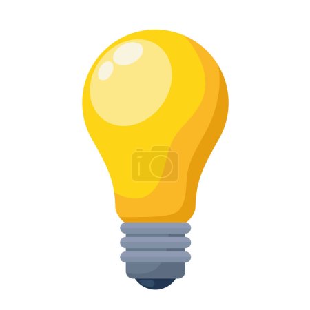 Ilustración de Bombilla energía de la luz icono de energía - Imagen libre de derechos