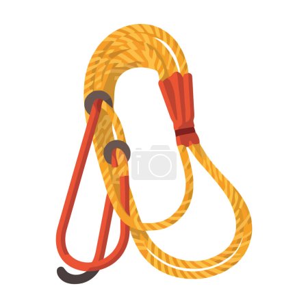 Illustration for Twisted rope symbolizes strength icon - Royalty Free Image