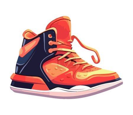 Illustration for Modern sports shoe for competitive athletes isolated - Royalty Free Image