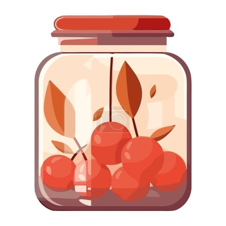 Illustration for Ripe tomato symbolizes summer season isolated - Royalty Free Image