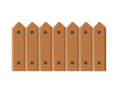 garden wooden fence protection icon isolated Sweatshirt #674673248