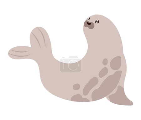 Ilustración de Sello animal ártico icono aislado - Imagen libre de derechos