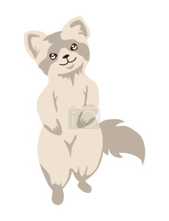 Ilustración de Animal ártico zorro aislado icono - Imagen libre de derechos