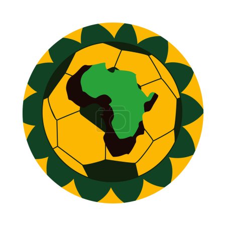 Téléchargez les illustrations : Coupe des nations africaines illustration isolé - en licence libre de droit