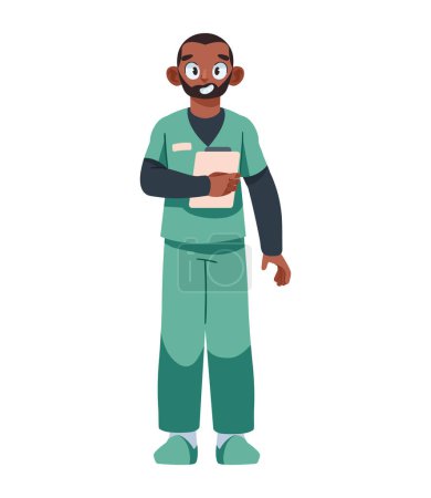 nurse day professional character illustration