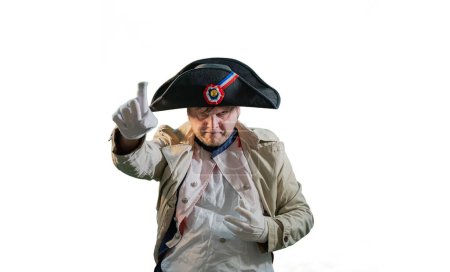 Téléchargez les photos : Napoléon Bonaparte, chef militaire du XVIIIe siècle sur fond blanc - en image libre de droit