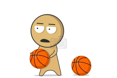 Illustration for Basketball player throws the ball - Royalty Free Image