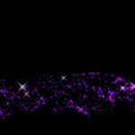 abstract purple dust particles wave moving digital background