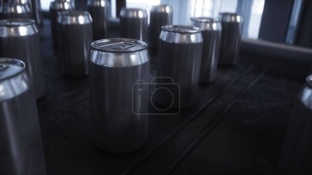 food metallic jar. Factory Production line