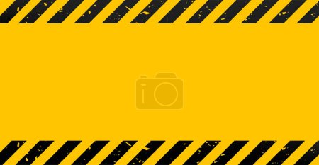 Illustration for Caution tape. Caution yellow warning lines isolated on white. Vector illustration - Royalty Free Image