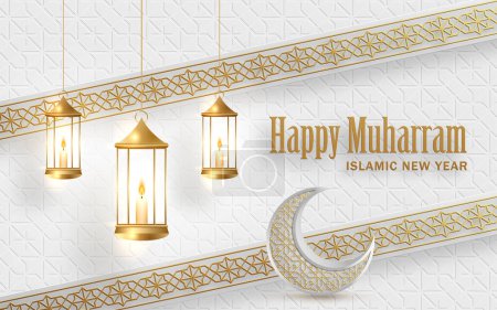 Téléchargez les photos : Heureux Muharram, le Nouvel An islamique - en image libre de droit