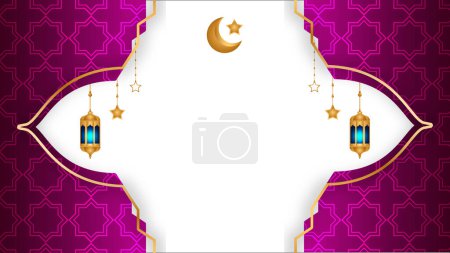 Téléchargez les illustrations : Ramadan ramadhan arabesuqe islamique texture dorée eid al fitr moubarak shab e barat fond - en licence libre de droit