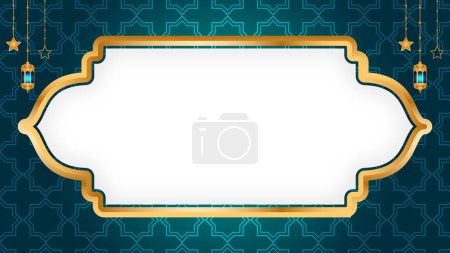 Islamic festival twibbon arabesque ramadan kareem or gold shape frame milad un nabi transparent background