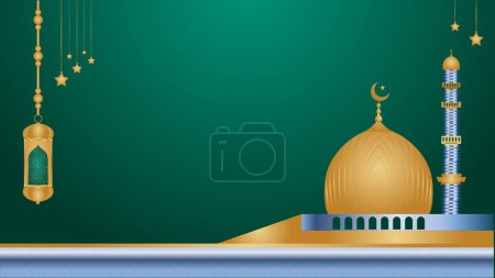 Illustration for Decorative ramadan ramazan or ramadhan ornament islamic background shab e barat eid jumma mubarak - Royalty Free Image