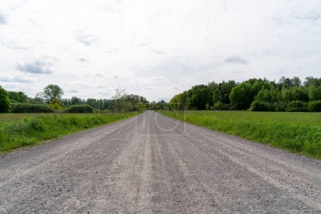 Gravel road in the countryside
