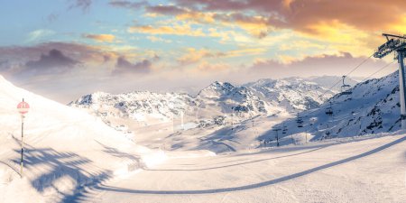 Photo for Zillertal Arena, Grimmselexpress, Ski Vacation in Tyrol, Austria - Royalty Free Image