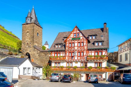 Téléchargez les photos : Ville historique de Bacharch, Allemagne - en image libre de droit