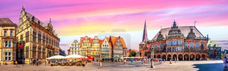 Photo for Cathedral and city hall Market, Bremen, Germany - Royalty Free Image