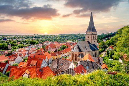 Foto de Vista sobre Warburg, Hessen, Alemania - Imagen libre de derechos