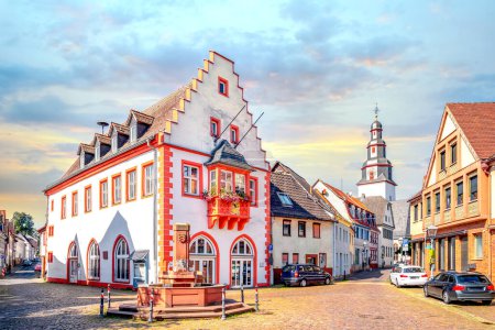 Foto de Old city of Nidderau, Hessen, Germany - Imagen libre de derechos