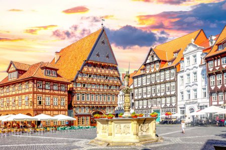 Foto de Old city of Hildesheim, Germany - Imagen libre de derechos