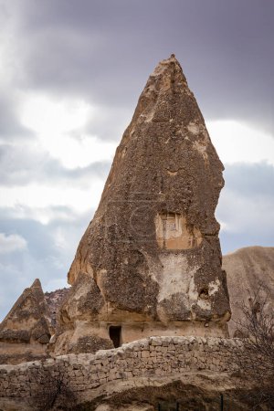 Photo for Stone houses in Cappadocia. Turkey - Royalty Free Image