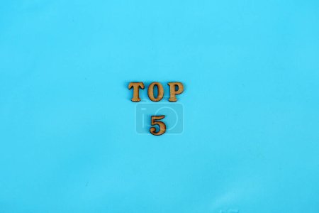 Top 5 with wooden words