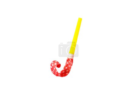 Photo for Birthday whistle isolated on white background, celebration and party concept - Royalty Free Image