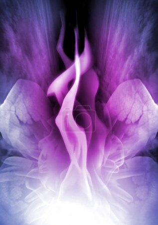 Photo for The Violet Flame of Saint Germain stands for divine energy & transformation. This mystical poster will charge your space with good energy and healing vibes. Perfect for massage therapists, reiki healers, yoga studios or your meditation space. - Royalty Free Image