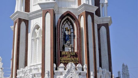 Photo for Beautiful architecture of St.marys Basilica or Velankannimatha church. - Royalty Free Image