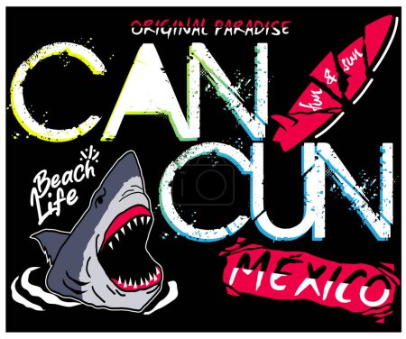 Ilustración de Paradisel grunge playa vector dinámico fondo moderno expresivo - Imagen libre de derechos