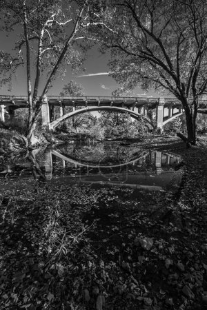 Foto de Redings Mill Bridge en Wildcat Glades en Joplin, Missouri - Imagen libre de derechos