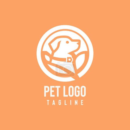 Dog Pet Logo Friendly, approachable, cute, and lovable, perfect for pet lovers, animals, furry friends, and companions dog logo, Dog lover.