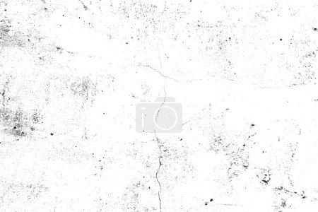 Distress Overlay Texture Grunge Hintergrund aus Schwarz und Weiß. Schmutziges monochromes Kornmuster des alten Oberflächendesigns.