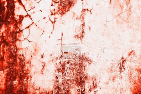 Photo for Dark red blood on old wall for halloween concept - Royalty Free Image