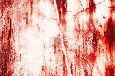 Photo for Dark red blood on old wall for halloween concept - Royalty Free Image