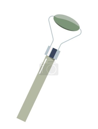 Illustration for Massage roller icon. Cosmetic product for skin care. Facial rejuvenation, fight against wrinkles. Equipment for SPA procedures. Beauty and aesthetics, hygiene. Cartoon flat vector illustration - Royalty Free Image