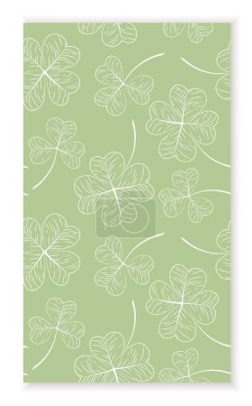 Illustration for Seamless pattern with floral elements. Repeating design element for printing on fabric. Textile, tile and cotton. Blooming linear plants in minimalist style. Cartoon flat vector illustration - Royalty Free Image