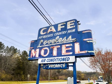 Photo for Nashville, TN, USA - March 14, 2023: The Loveless Caf is a local Southern caf that's been open since 1951 and has become a historical landmark. - Royalty Free Image