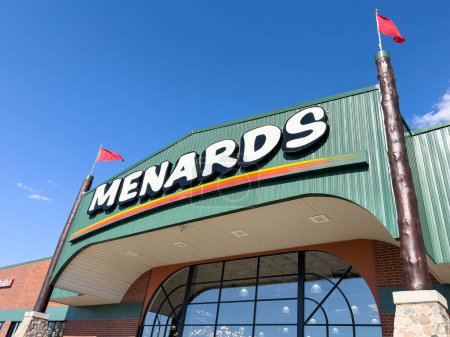 Photo for CREST HILL, IL, USA - MAY 3, 2023: Menards is a home improvement store chain with over 300 stores located in the Midwest of the United States. - Royalty Free Image