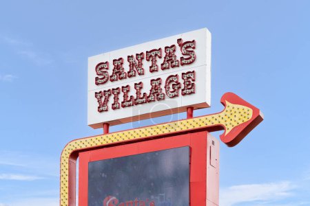 Photo for East Dundee, IL, USA - April 1, 2024: Santas Village Amusement and Water Park is a Chicagoland suburban theme park and also contains Paintball Explosion within its property. - Royalty Free Image