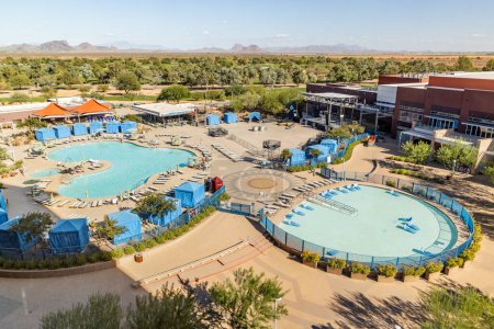 Photo for Scottsdale, AZ, USA - October 25, 2023: The Talking Stick Resort is a four diamond resort featuring a casino, top rated golf course, and exquisite restaurants. - Royalty Free Image