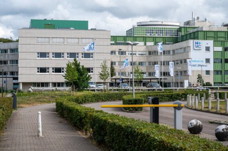 Photo for Den Haag, South Holland, The Netherlands, July 3, 2023 - The HMC Bronovo hospital for general healthcare - Royalty Free Image
