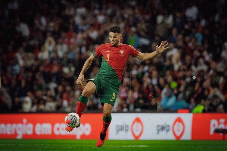 Téléchargez les photos : Goncalo Ramos lors du match de qualification Euro 2024 de l'UEFA entre les équipes nationales du Portugal et de Slovaquie à Estadio do Dragao, Porto. (Maciej Rogowski) - en image libre de droit