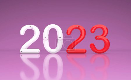 Photo for New Year 2023 Creative Design Concept - 3D Rendered Image - Royalty Free Image