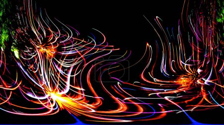 Foto de Hermoso fuegos artificiales de colores por la noche - Imagen libre de derechos