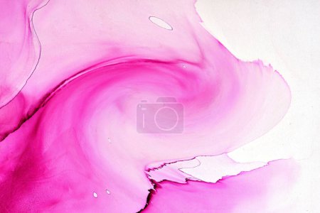 Photo for Modern abstract painting. Colorful flowing art painting. Geometric background. - Royalty Free Image
