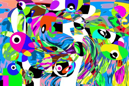 Foto de Diseño de patrón de fondo abstracto colorido. - Imagen libre de derechos